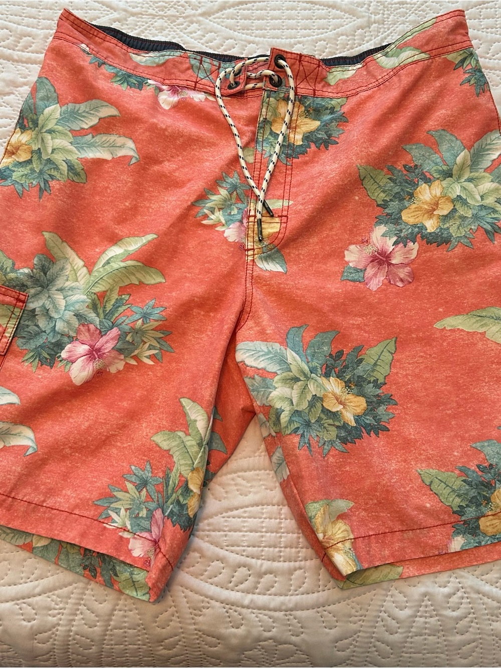 Tommy Bahama Coral Floral Men's Swim Board Shorts